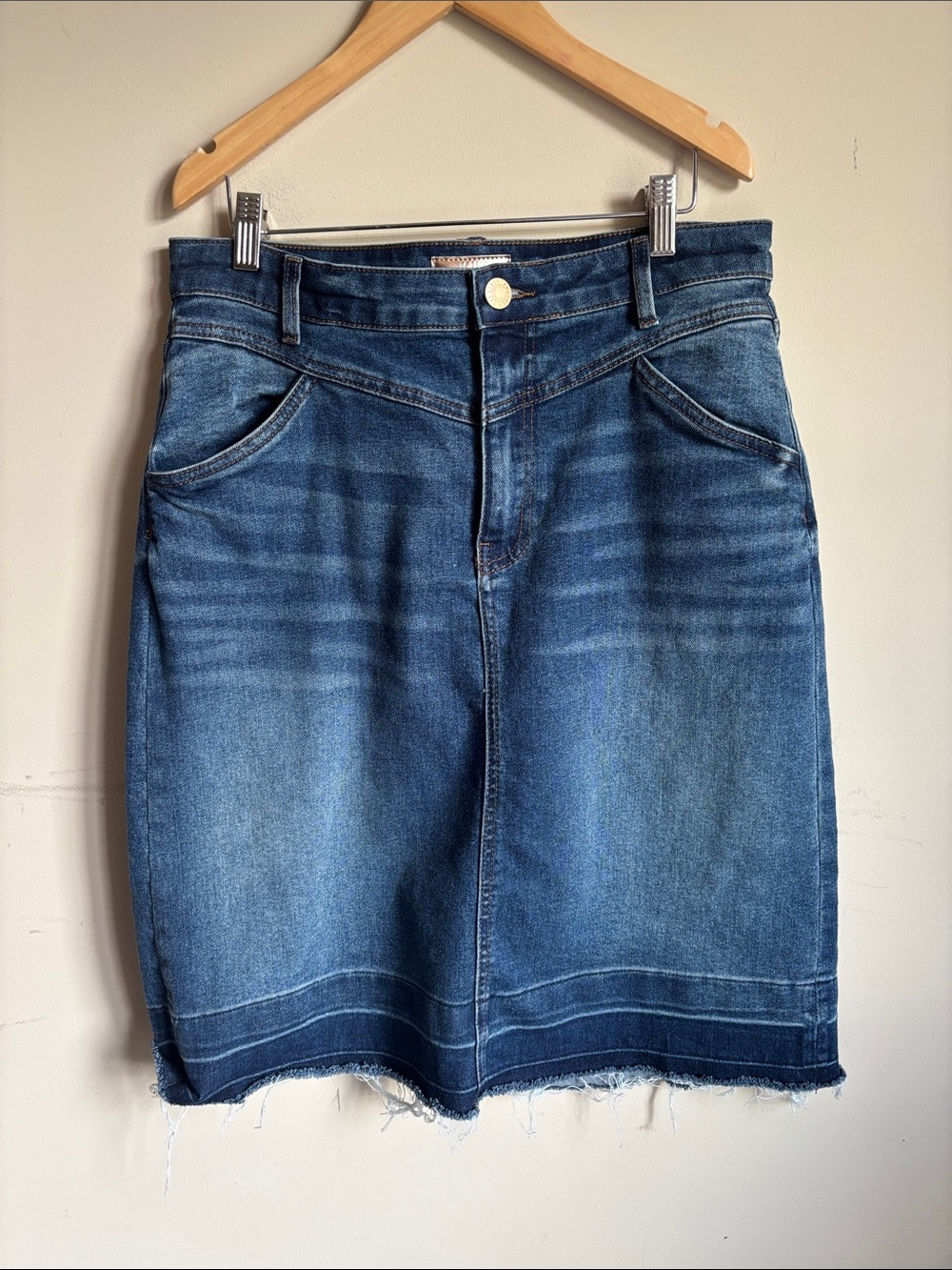 Kut from the Kloth Dark Indigo Paula Jean Skirt